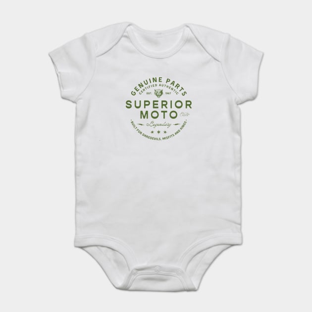 Superior Moto Baby Bodysuit by Timeless Chaos
